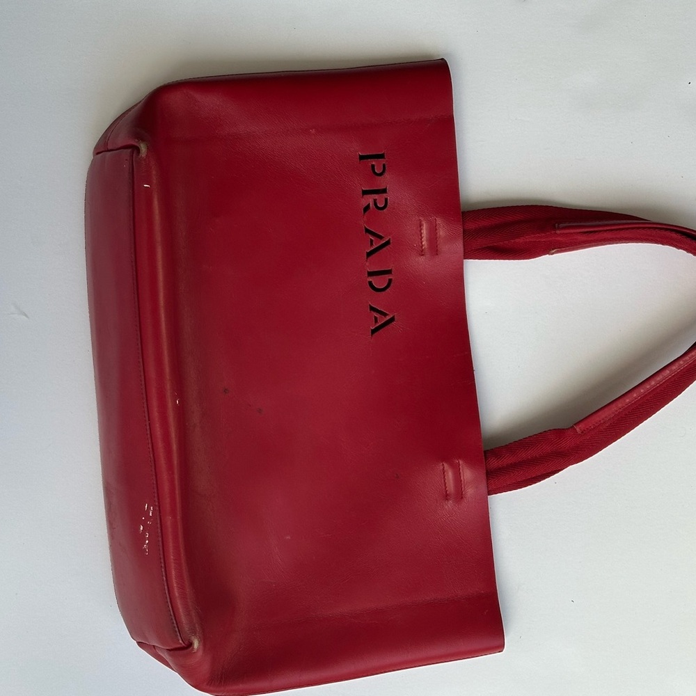 Prada Scarlet Leather Tote